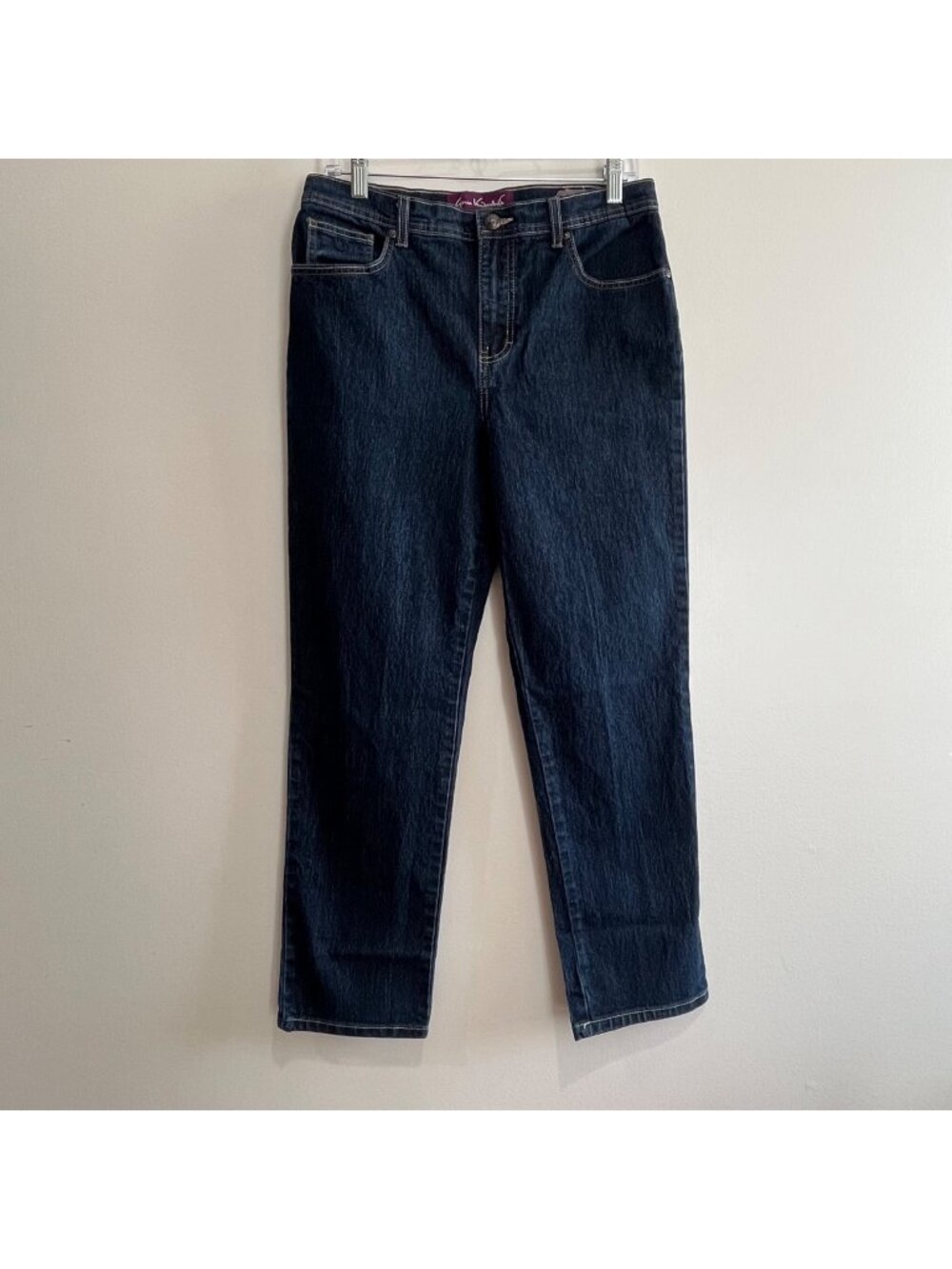 Gloria Vanderbilt Amanda Jeans Womens 12P Dark Wash Straight Leg